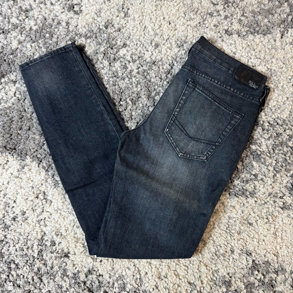 Bullhead, Mens Drakes Skinniest Dark Wash Denim Jeans, US Size: 33x32